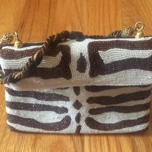 Sensational “Tiger Stripe” Beaded Evening Bag